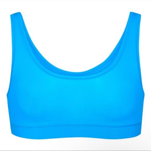 SKIMS Other - Skims Medium JELLY SHEER SCOOP NECK BRALETTE Mykonos Blue NWT